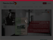 Tablet Screenshot of palacioslleras.com